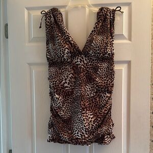 Leopard Print Swim Sarong